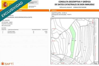 Rural/Agricultural land for sale in Monóvar/Monòver, Alicante. 
