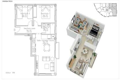 Flat for sale in Benissa, Alicante. 